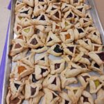 Hamantaschen made by the Hebrew school students